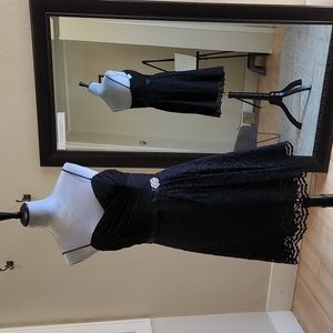 Size 8 Black David's Bridal Cocktail